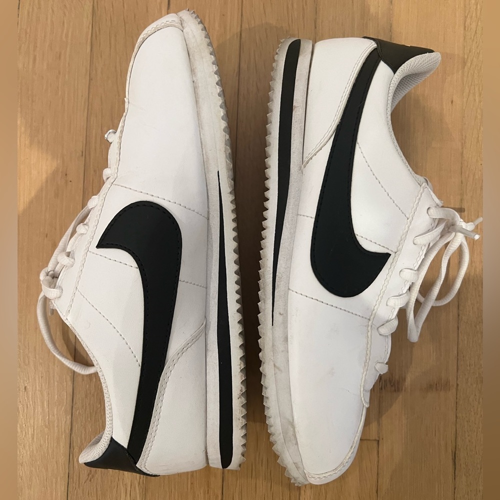 Black and white Nike Cortez